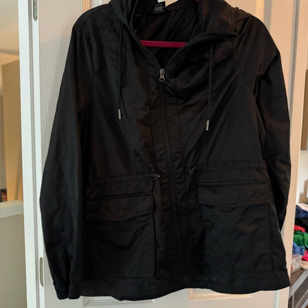 Avia Black Jacket with Burgundy Accents